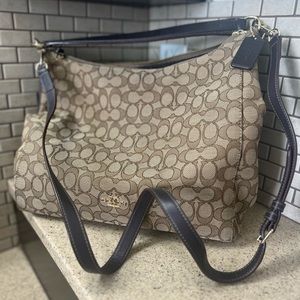 Coach Canvas Shoulder Bag - Like New